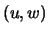 $(u,w)$